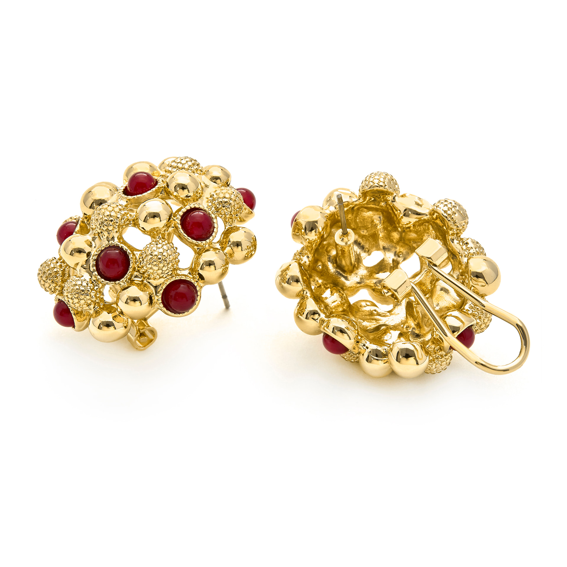 Pendientes acabado en oro amarillo de 18k