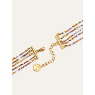 Collana Crystals Cleopatra Acciao Placcato Oro