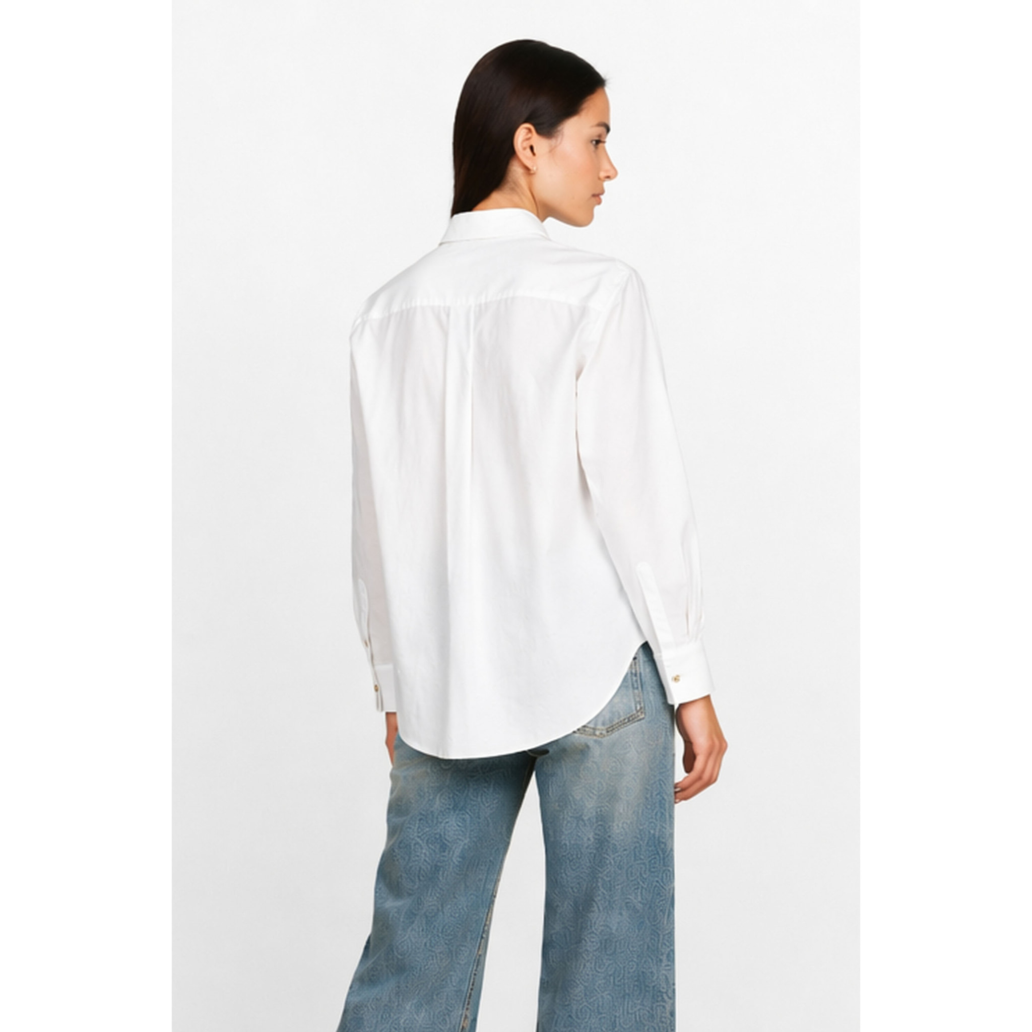 Kocca - Camicia da donna in cotone con taschini e maniche lunghe Donna