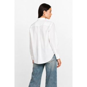 Kocca - Camicia da donna in cotone con taschini e maniche lunghe Donna