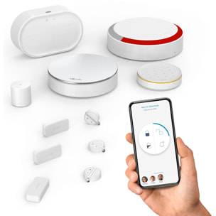 Home Alarm Advanced Plus - Alarme maison sans fil connectée avec sirène extérieure et clavier