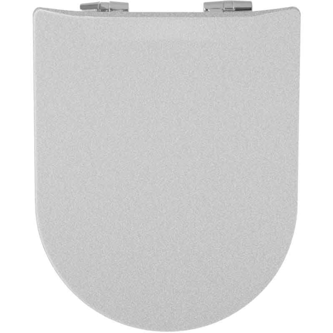 Abattant Double OLFA Déclipsable 'Métal' - Gris