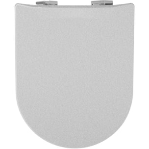 Abattant Double OLFA Déclipsable 'Métal' - Gris