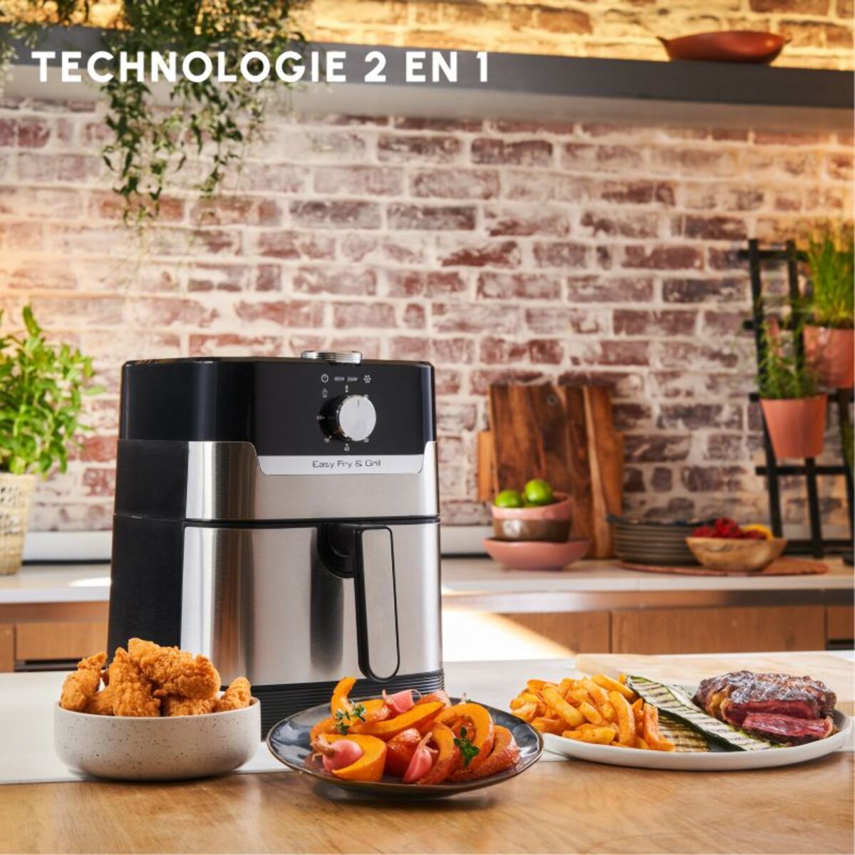 Friteuse sans huile MOULINEX Easy Fry and Grill XL 4.6L EZ501D10