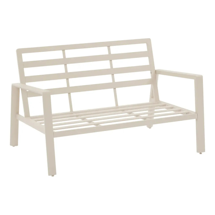 Canapé de jardin Luzane 2 places argile