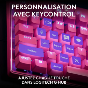 Clavier gamer LOGITECH G Pro X TKL Rapid Magenta