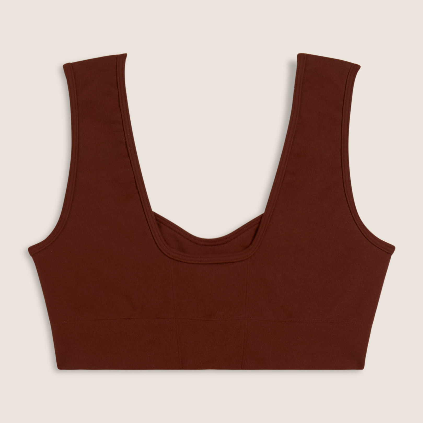 Top sportivo seamless con scollo a cuore e supporto leggero