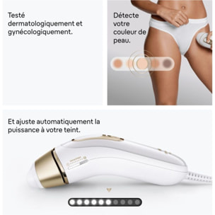 Epilateur lumière pulsée BRAUN IPL PL5431 4 têtes, 1 rasoir Gillette Venus, pochette