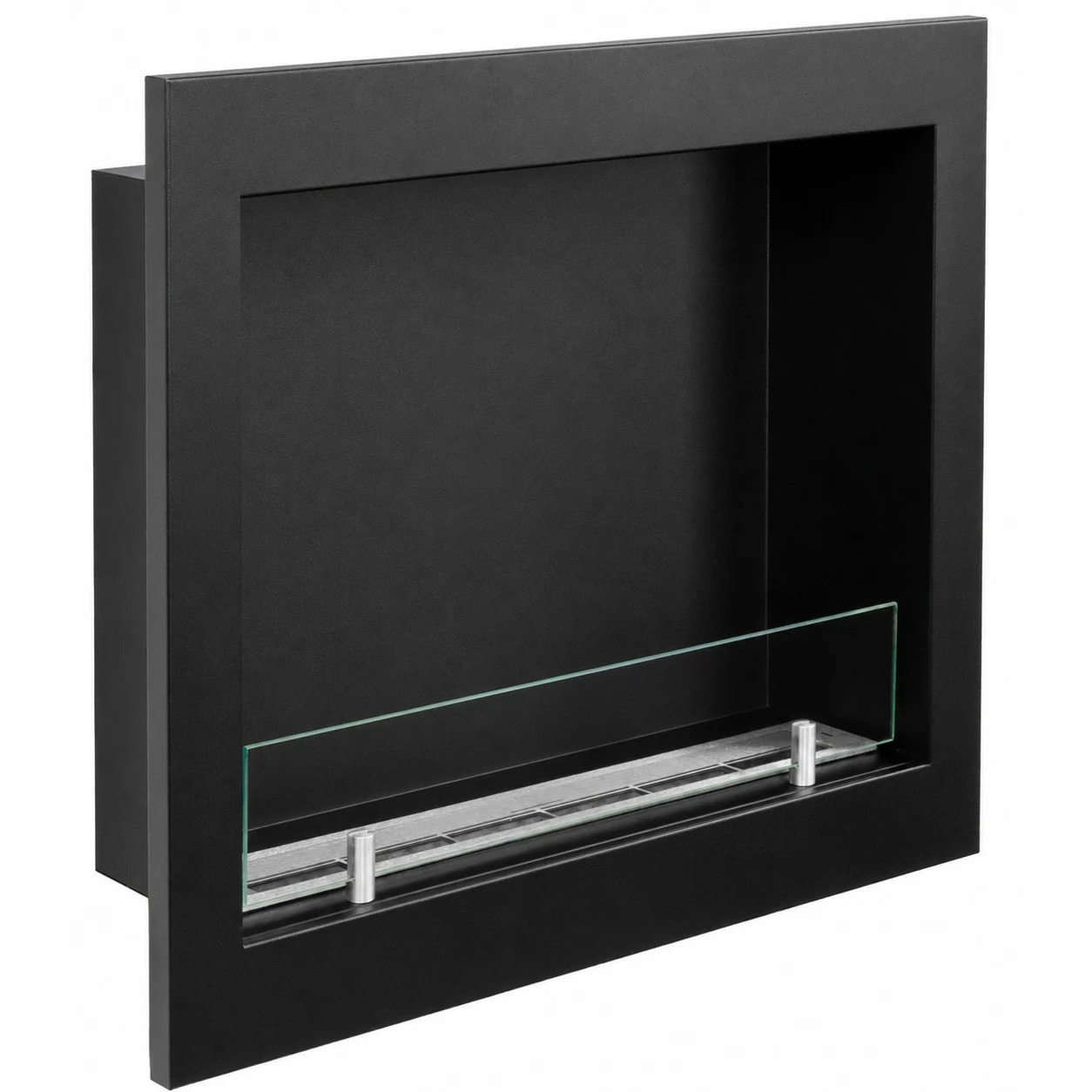 Furore 60 - Camino a Bioetanolo da Incasso 60x55x15 cm con Bruciatore 1,5lt in Acciaio