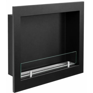 Furore 60 - Camino a Bioetanolo da Incasso 60x55x15 cm con Bruciatore 1,5lt in Acciaio