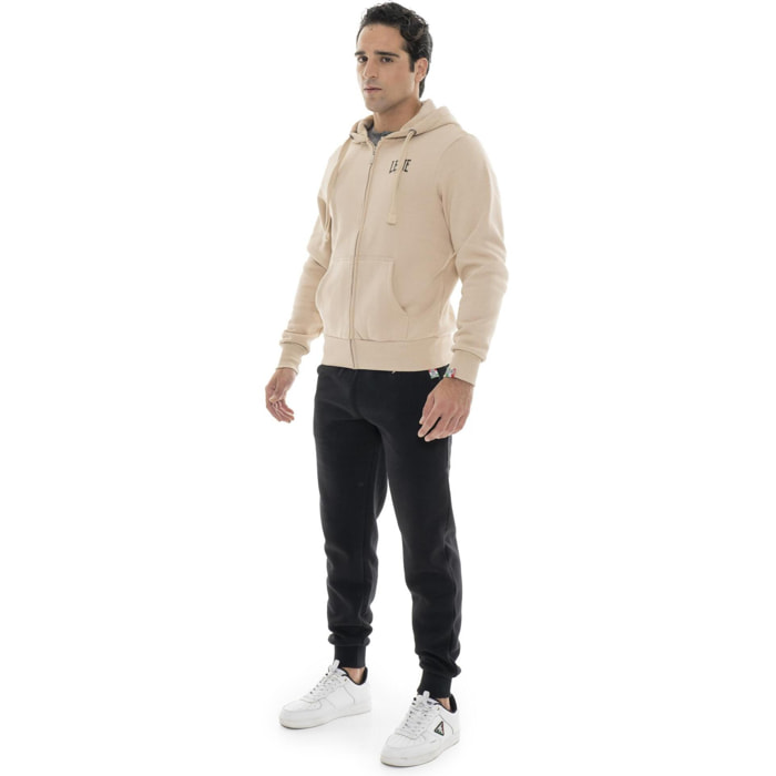 Tuta da uomo con cappuccio e zip Leone 1947 Apparel Vintage Small Logo
