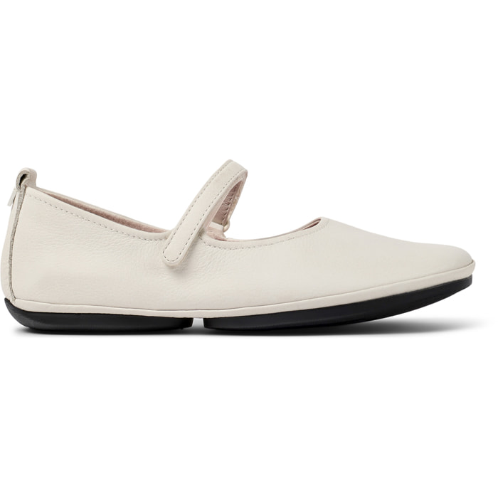 Ballerini - CAMPER Right Nina - Bianco - Pelle liscia