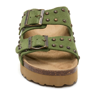 SANDALO CON ZEPPA BILLOWY VERDE