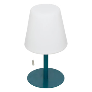 Lampe USB d'extérieurled "Zack" bleu canard H30cm