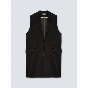 Fiorella Rubino - Gilet in scuba - Nero