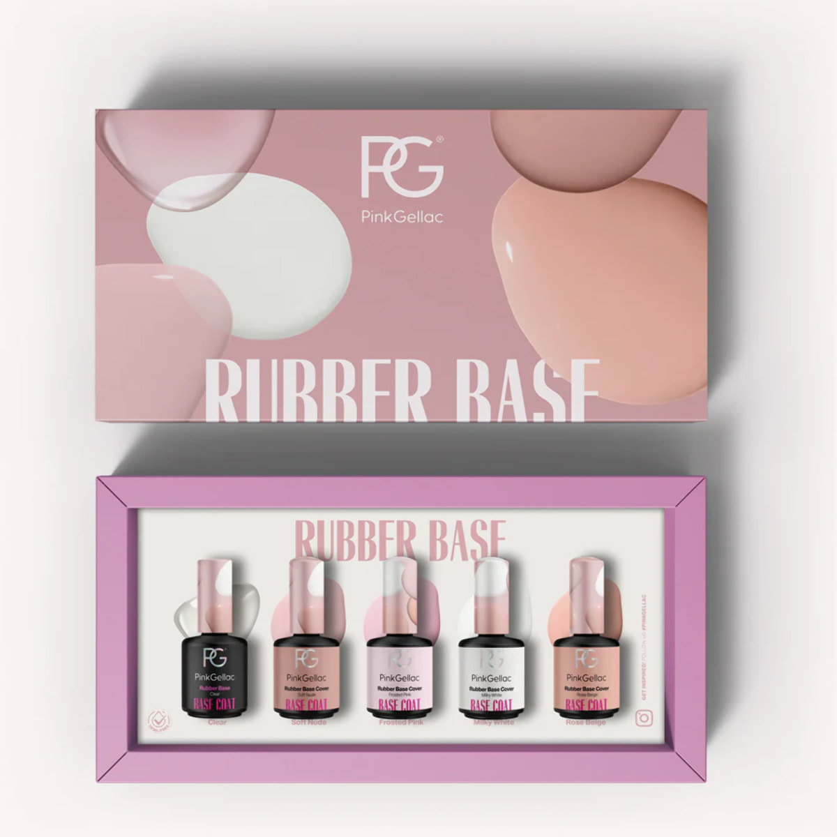 Set de Rubber Base Coats - 5x 15 ml
