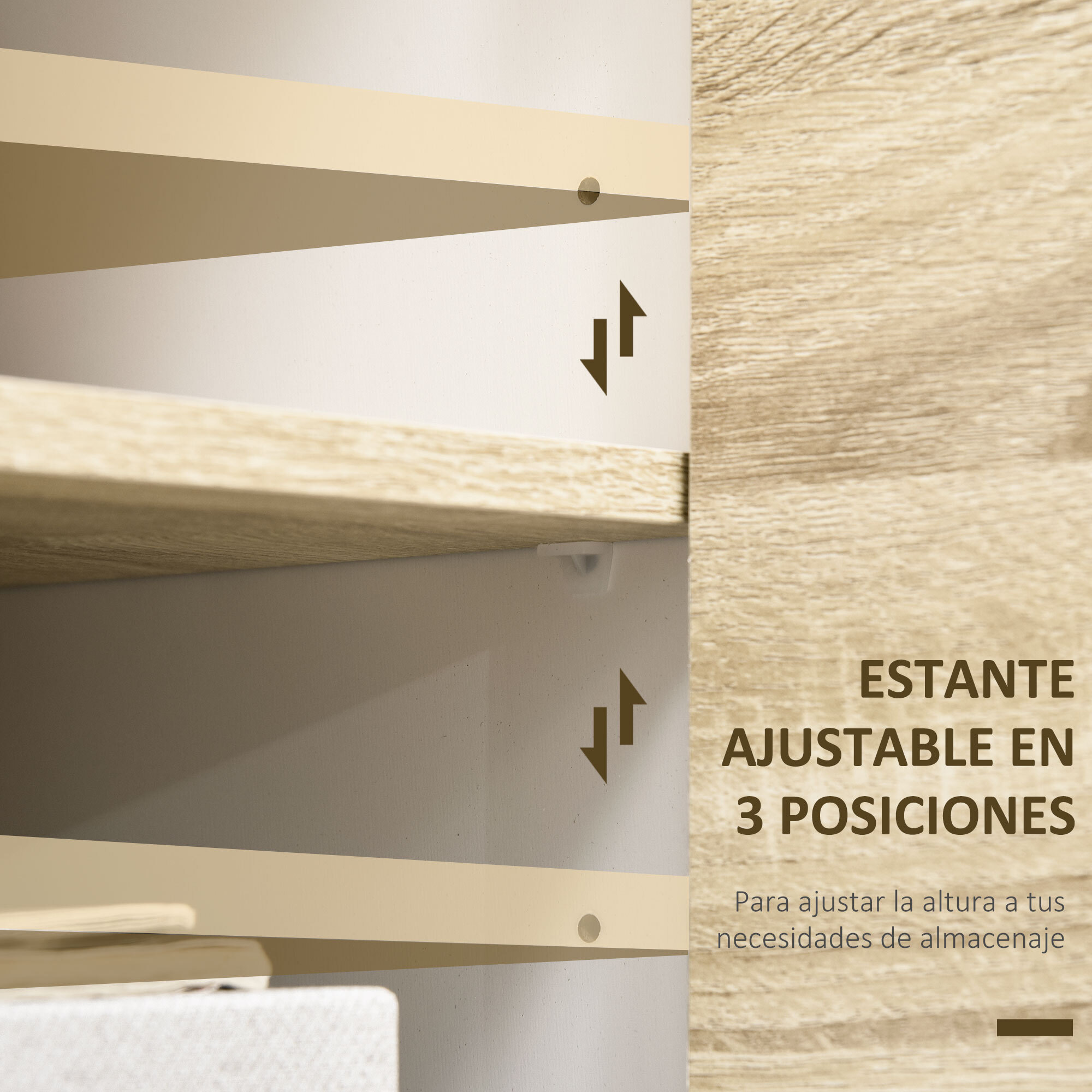 Aparador de Cocina Moderno Buffet de Salón con Puertas de Apertura de Presión y Estante Ajustable para Comedor Dormitorio 80x40x70 cm Blanco y Roble