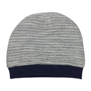 CAPPELLINO IN FELPA OPERATA LATTE BLU