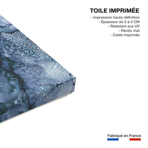 Tableau blue space Toile imprimée