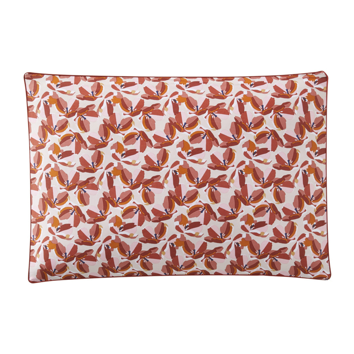 Taie d'oreiller imprimée en percale de coton, ALLEGORIA, Rouge