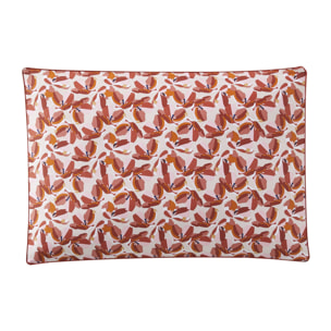 Taie d'oreiller imprimée en percale de coton, ALLEGORIA, Rouge