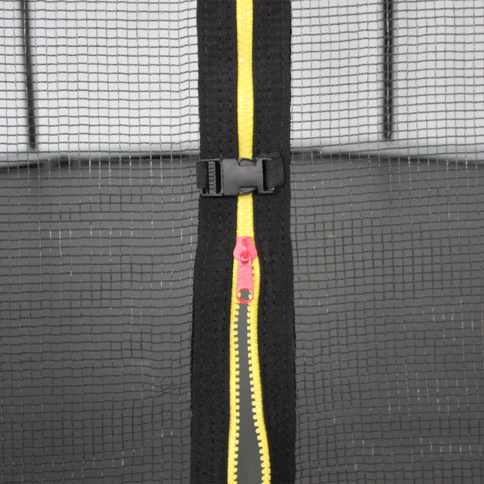 Trampoline rond Ø 430cm gris avec son filet de protection - Vénus - Trampoline de jardin 430cm 4m| Qualité PRO. | Normes EU