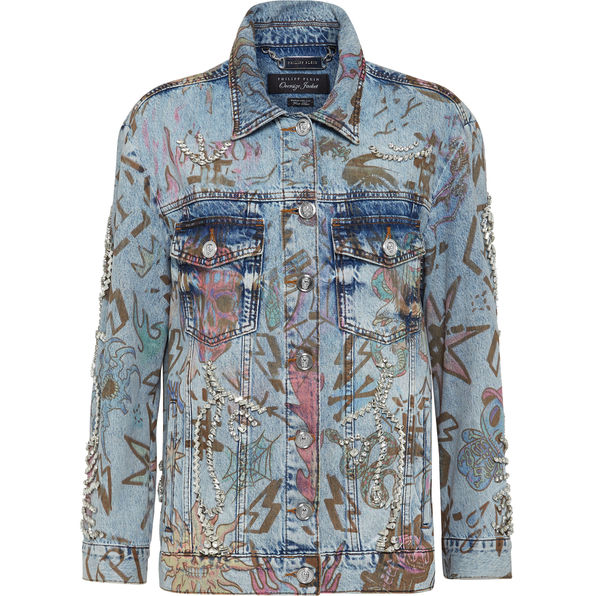 PHILIPP PLEIN Denim Jacket MONOGRAM