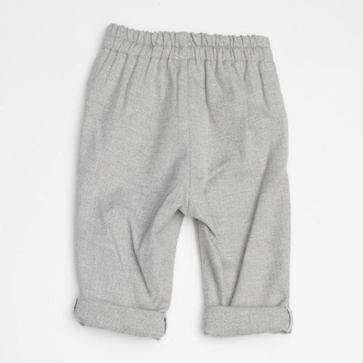 Pantalón espiga gris