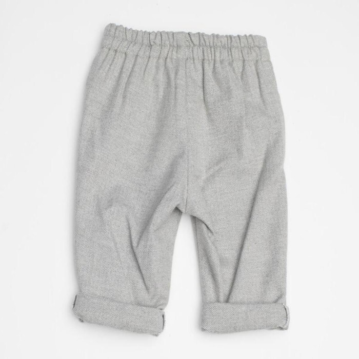 Pantalón espiga gris