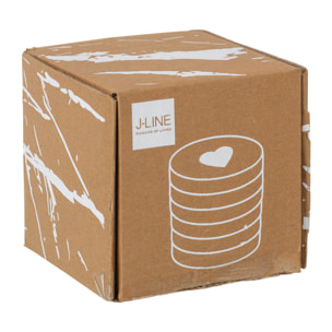 J-Line dessous de verre - verre - noir/or - boite de 6