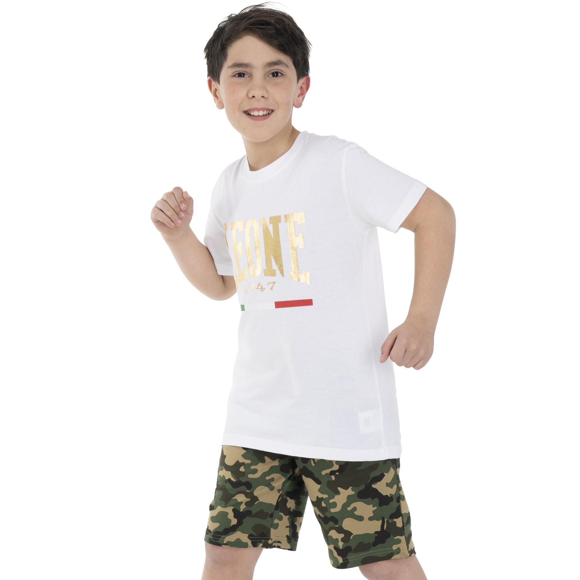 Camiseta infantil dorada