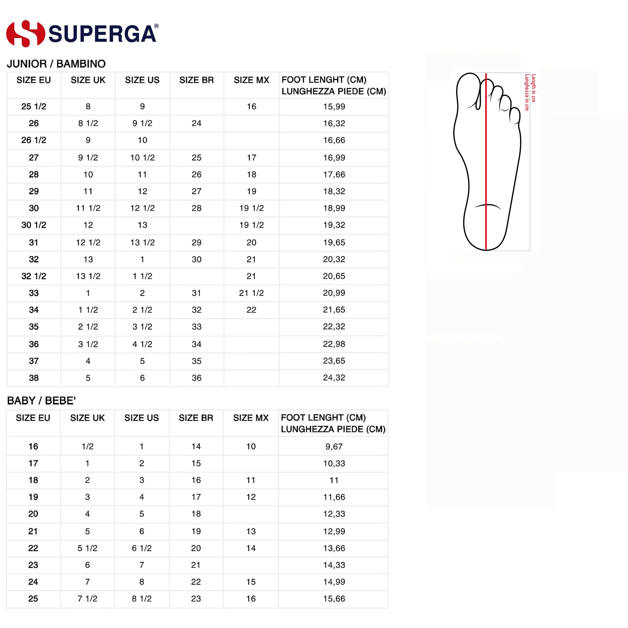 Stivali Superga Bambino/a Rosso 3899 Microfiber Nubuck