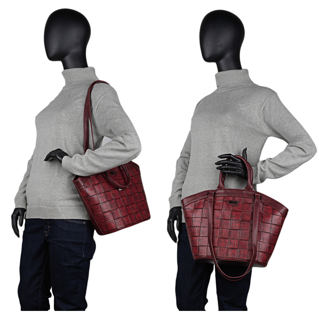 Bolso Shopper-Tote Lois Crossover Rojo