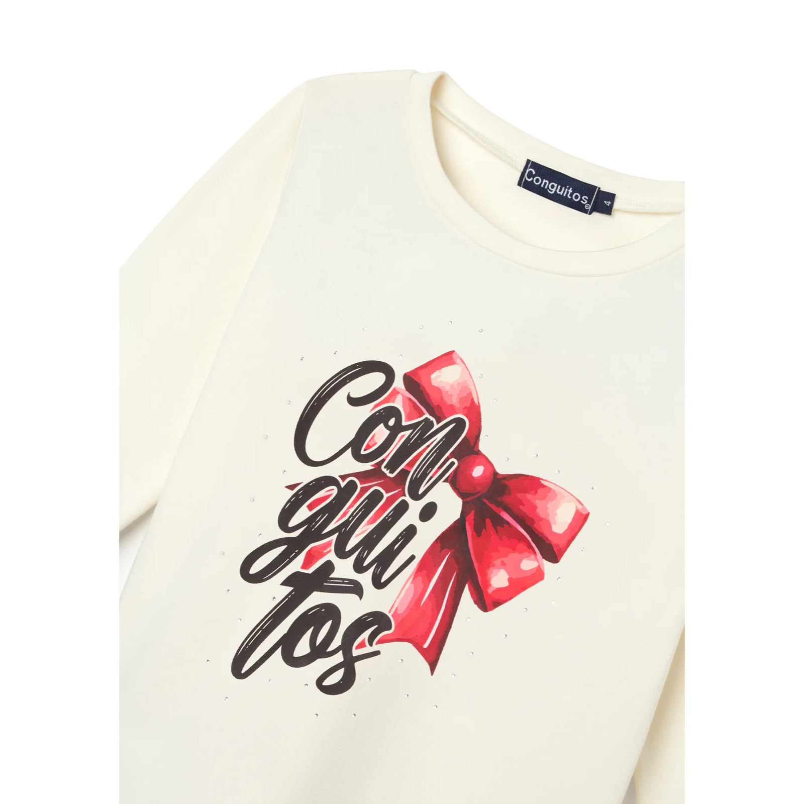 Camiseta Niña Manga Larga Con Estampado