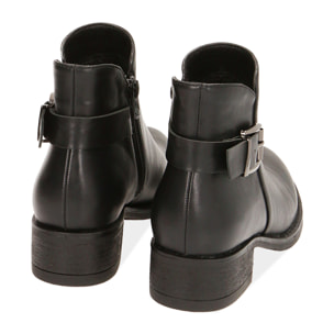 Botines de tacón negras, tacón 4 cm