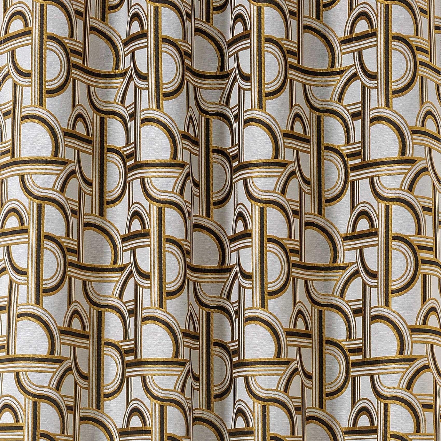 Rideau d'ameublement au style de l'Orient Express - Noir