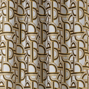 Rideau d'ameublement au style de l'Orient Express - Noir