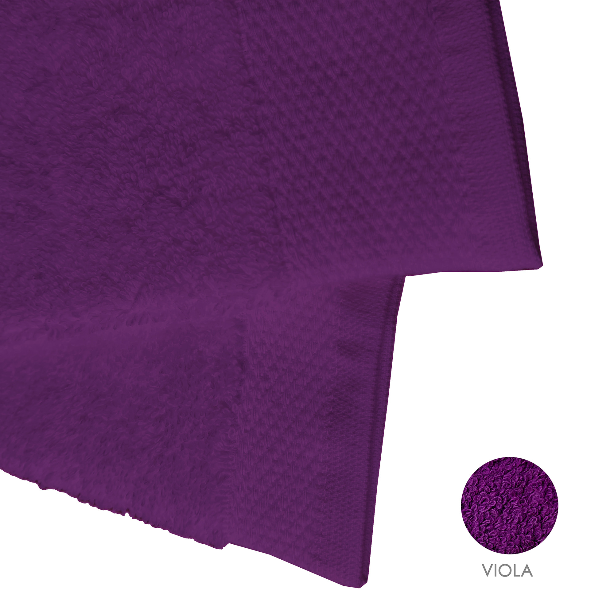 Set asciugamano ospite 3 pezzi viola