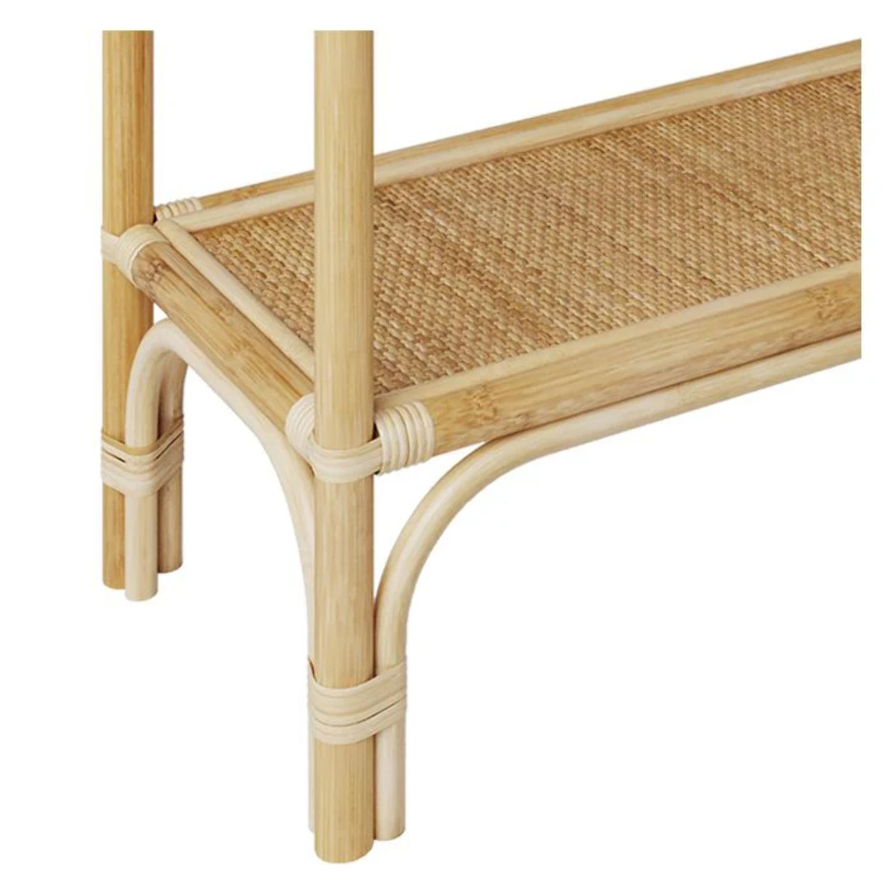 Console en rotin 2 étagères - Gaspy