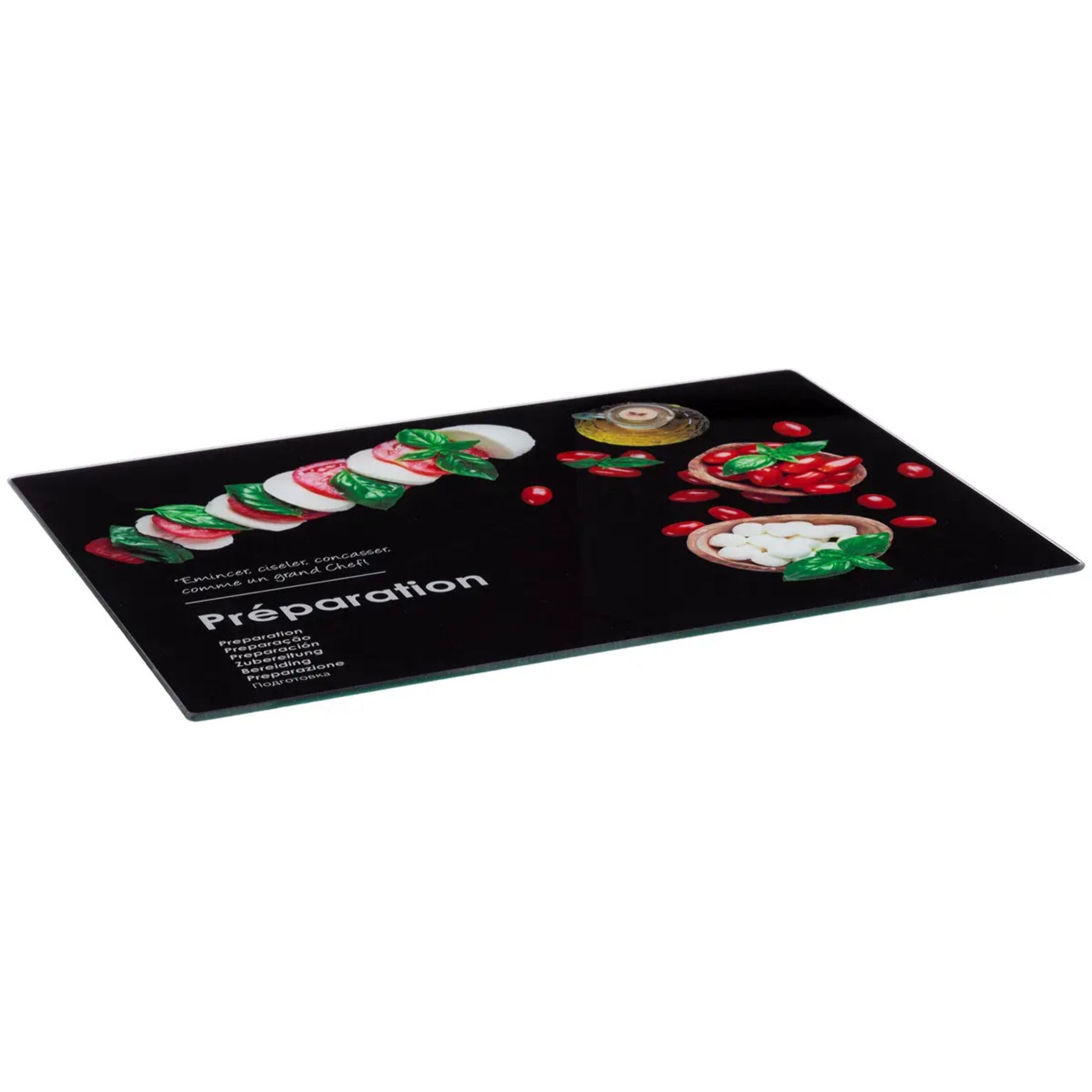 Planche à découper 40x30cm "Black edition" verre