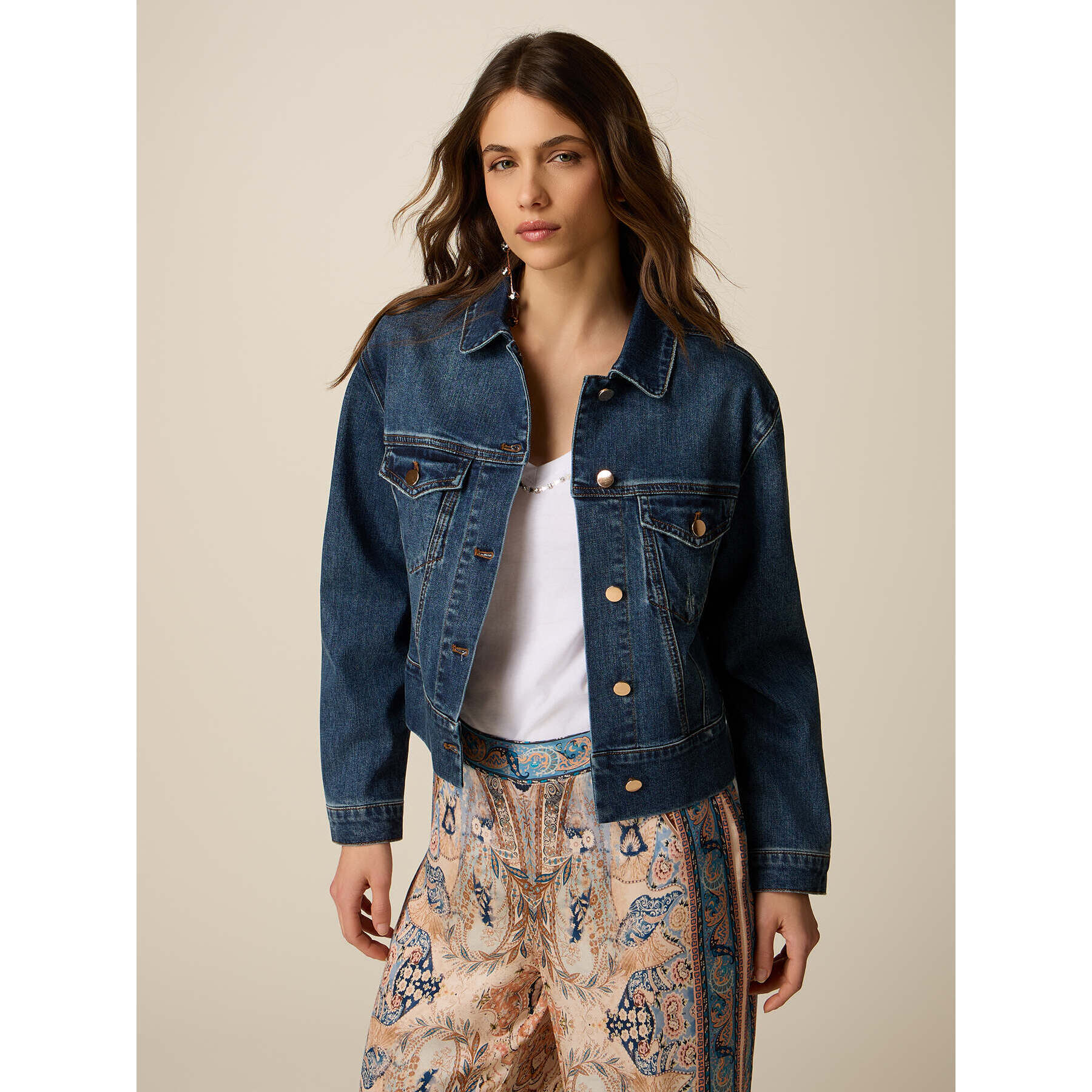 Oltre - Giubbotto in denim - Blu