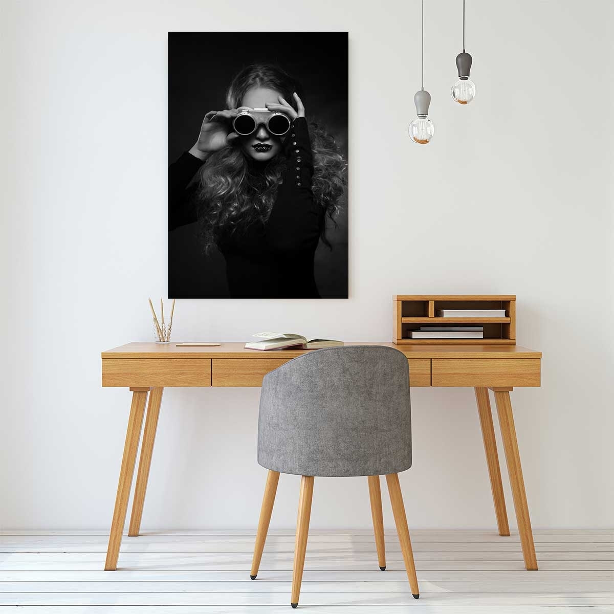 Tableau noir et blanc  studio Viki Toile imprimée