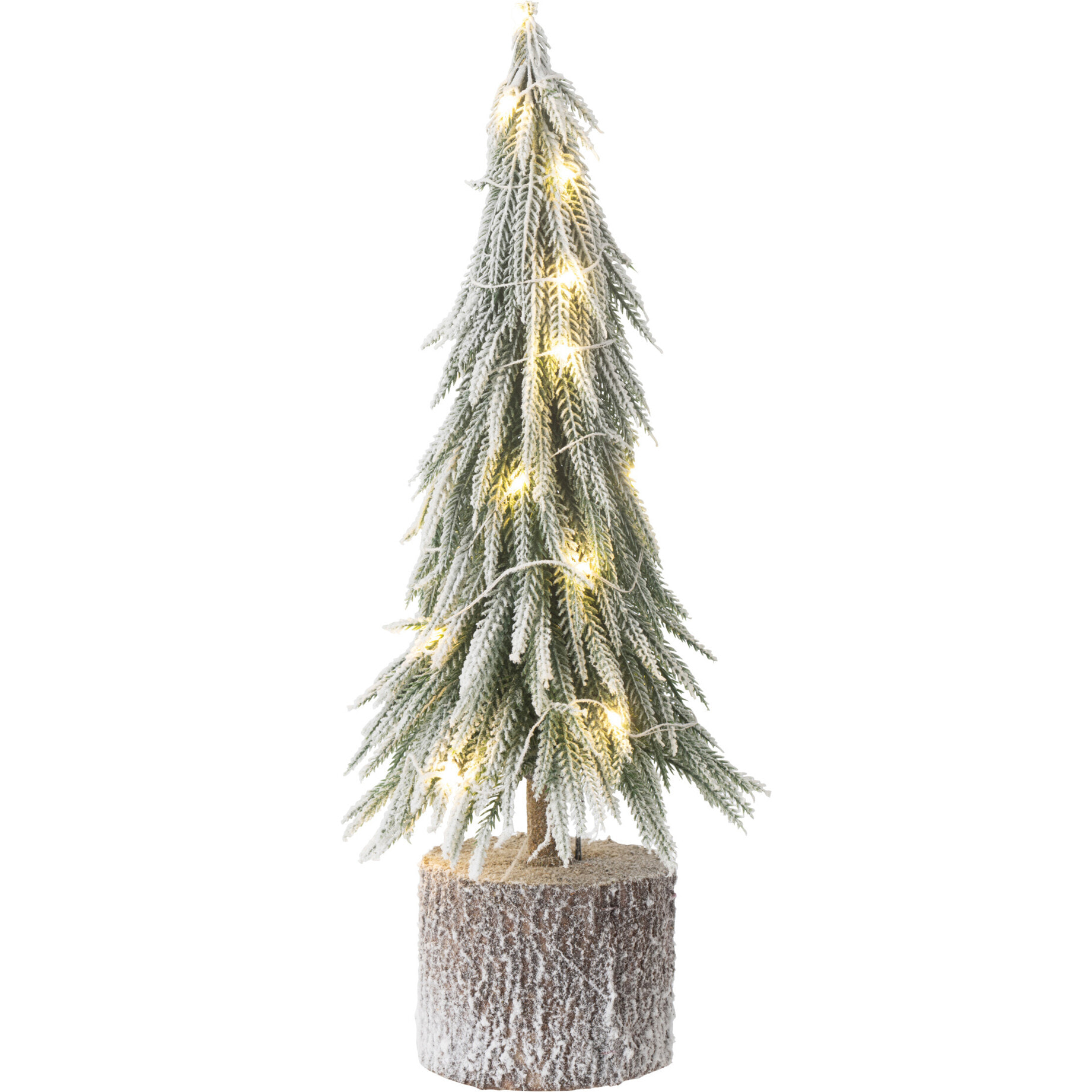 J-Line sapin De Noel A+Led Artificiel Neige Vert Medium