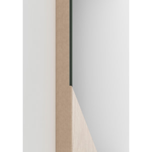 Espejo ovalado Aire haya roble claro 90x30x2 cm