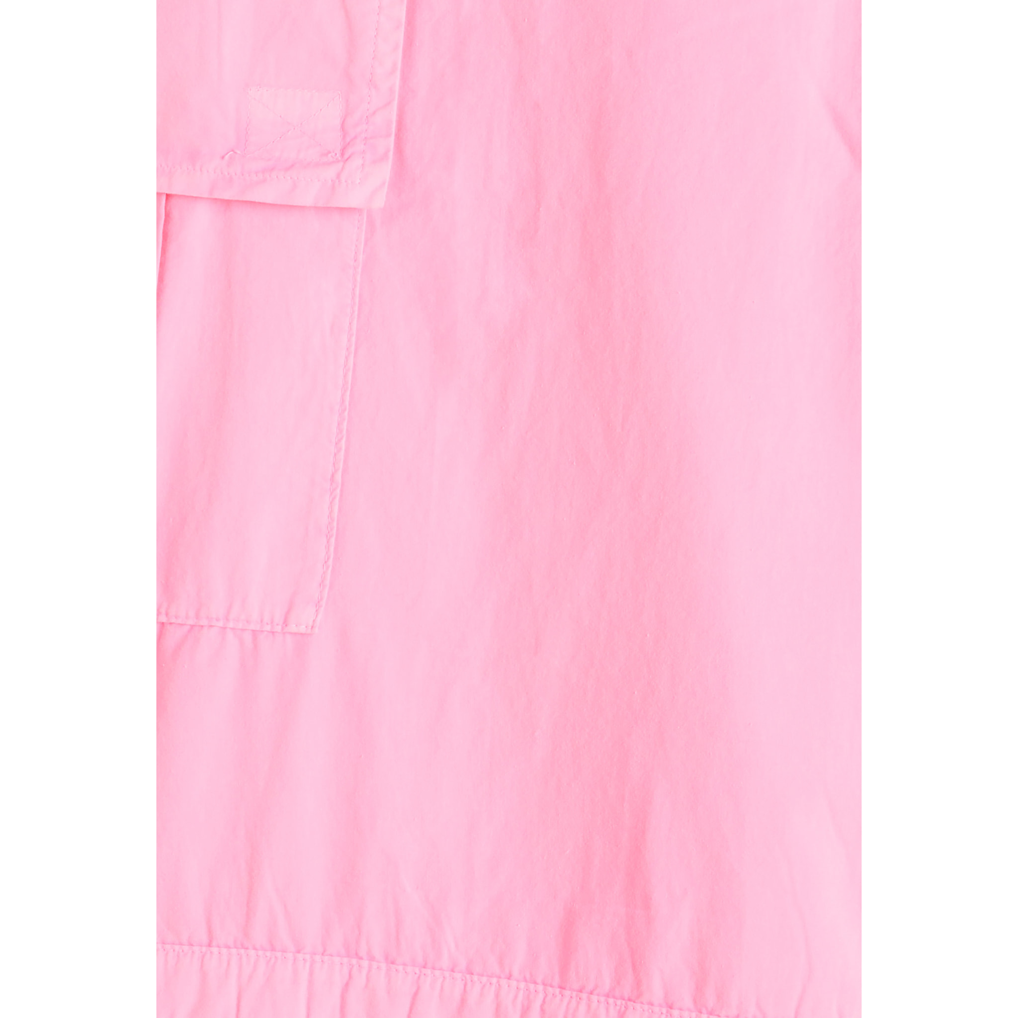 Pantaloni cargo in popeline con doppia coulisse