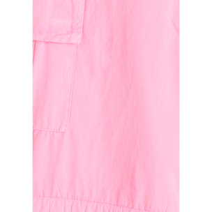 Pantaloni cargo in popeline con doppia coulisse