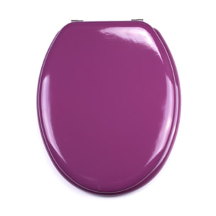 Abattant wc MDF CLEO Violet - Charnières Inox MSV