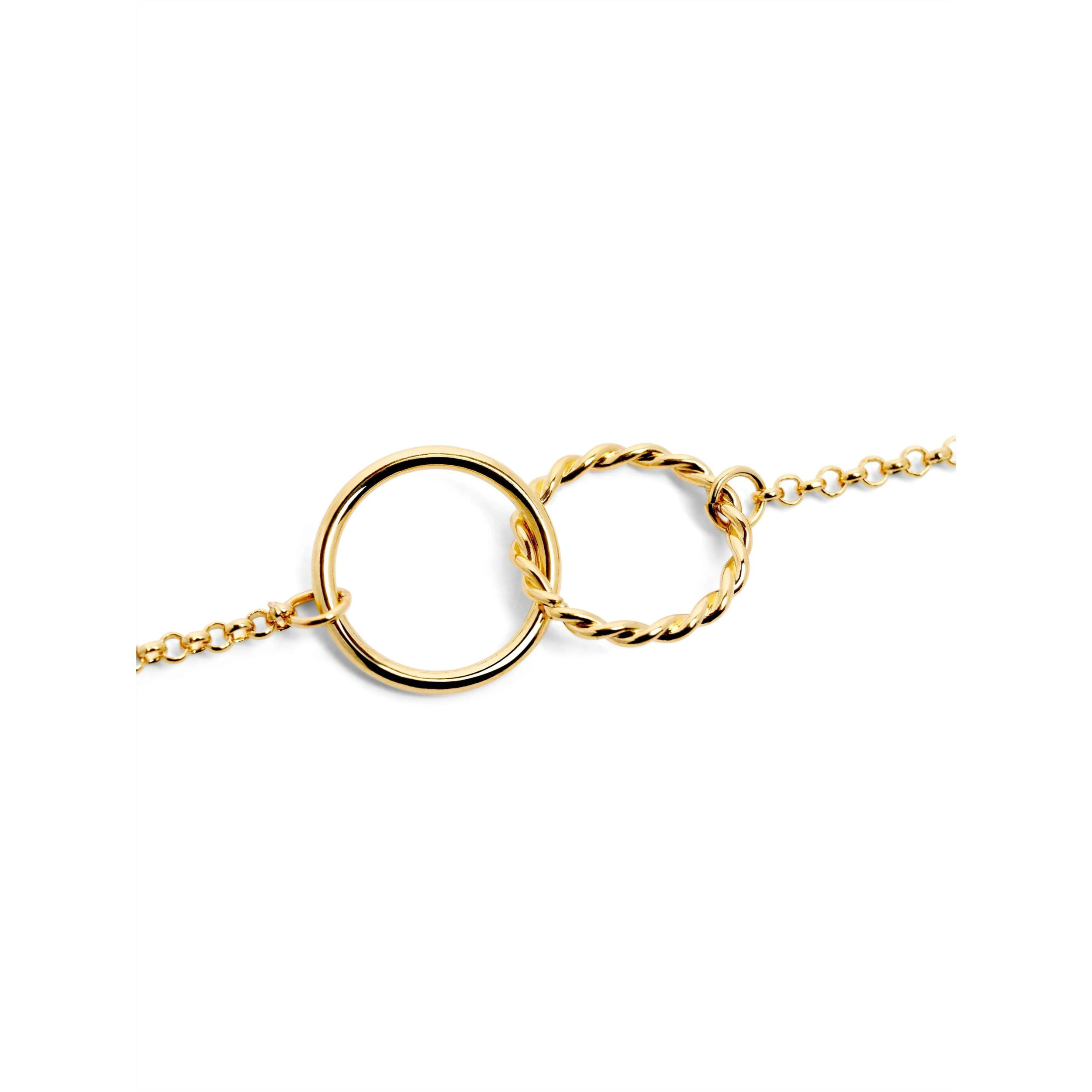 Pulsera Circles Twist Baño Oro