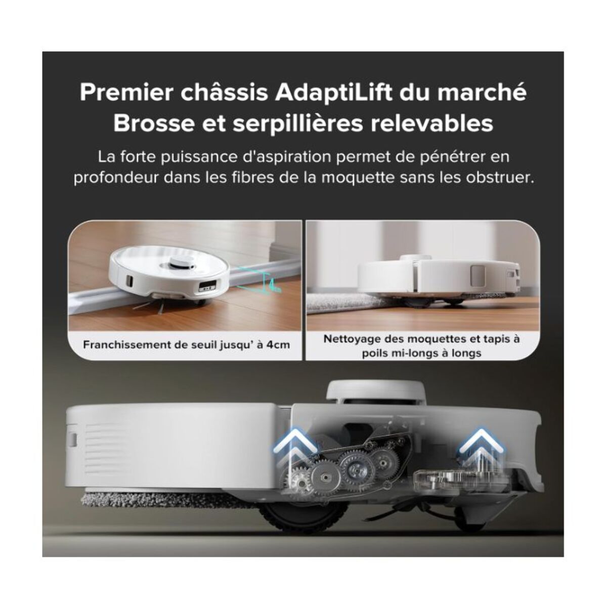 Aspirateur robot ROBOROCK Qrevo Curv