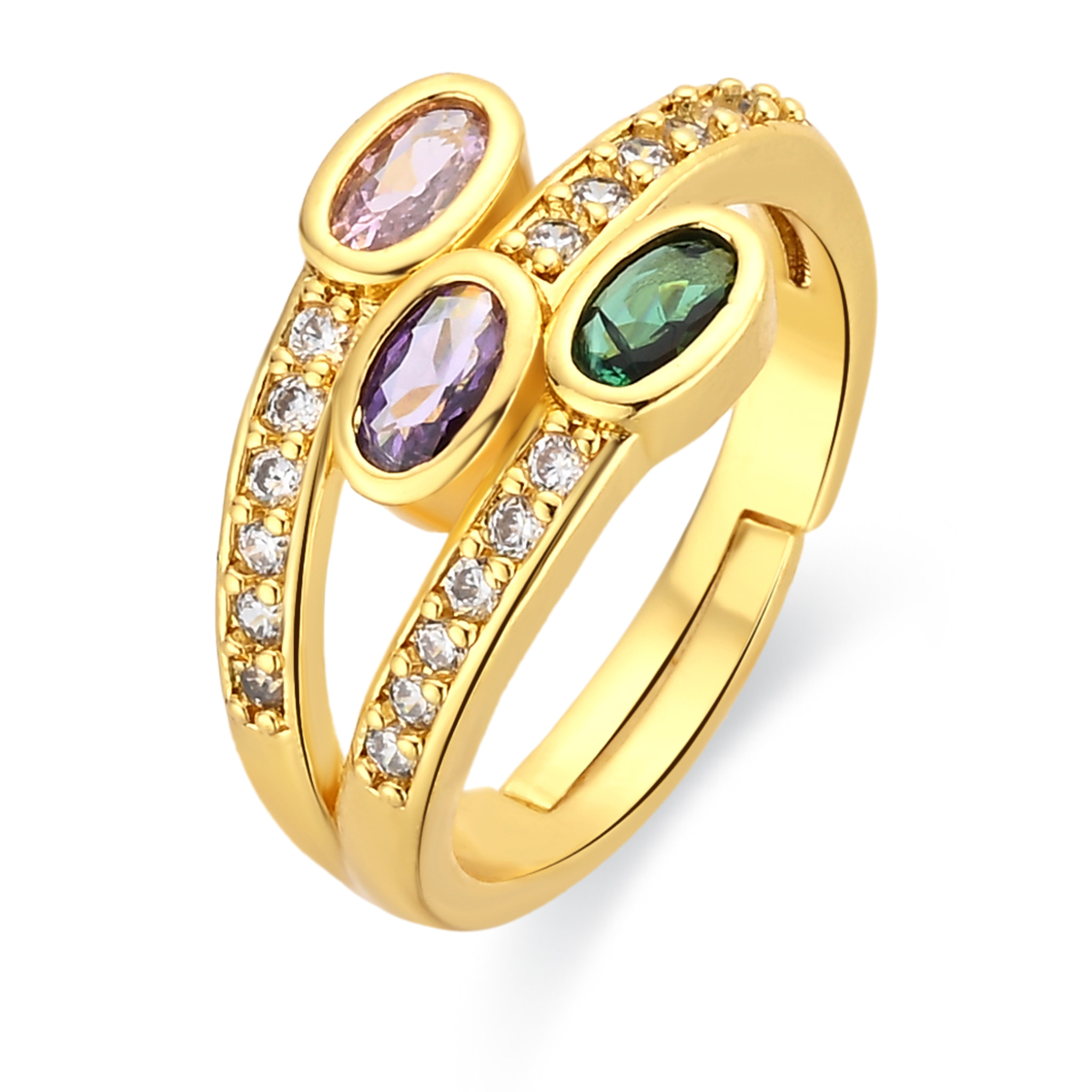 Anillo Folant acabado oro amarillo 18k